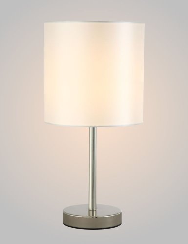 Настольная лампа SERGIO LG1 NICKEL Crystal Lux серебряная 1 лампа, основание никель металл в стиле современный  фото 2